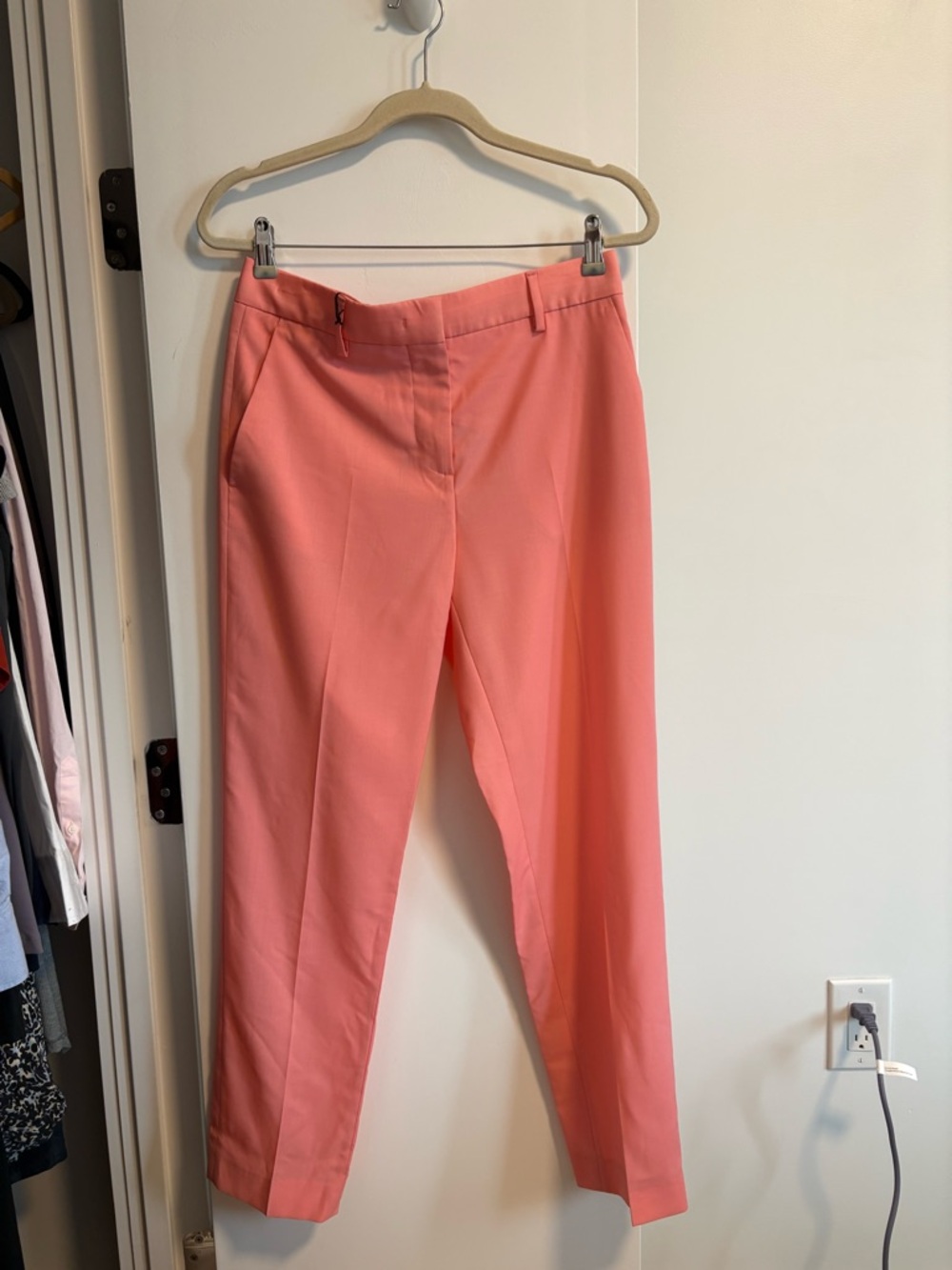 MSGM - SZ IT 42 - US 6/8 - Coral Pink High-Waisted Pant
